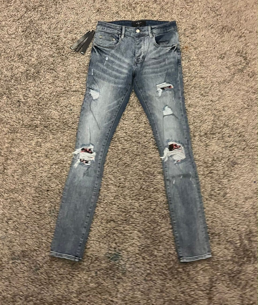 AMIRI MX1 Jeans in Light Blue — front