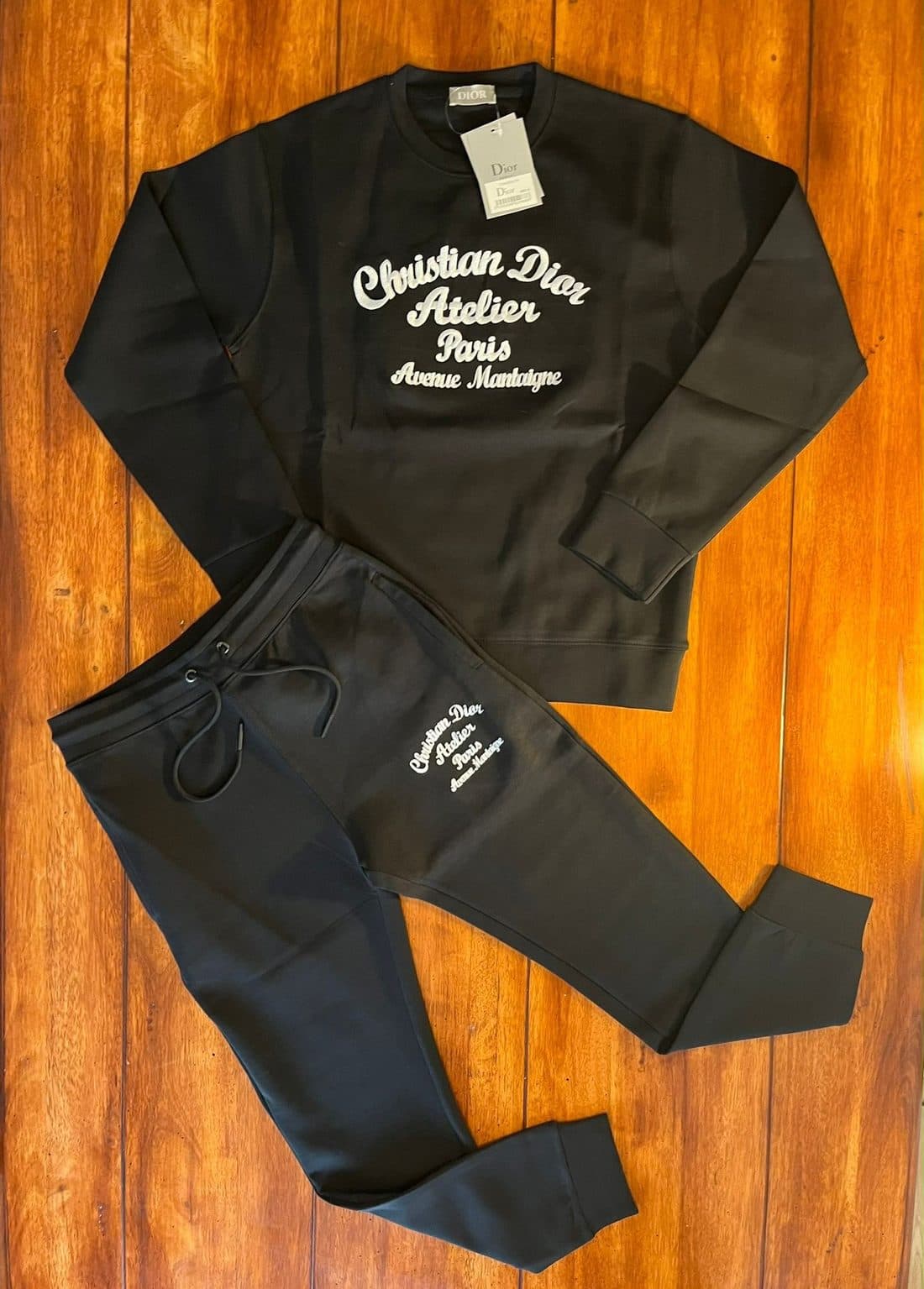 Dior Atelier Tracksuit in Black — front