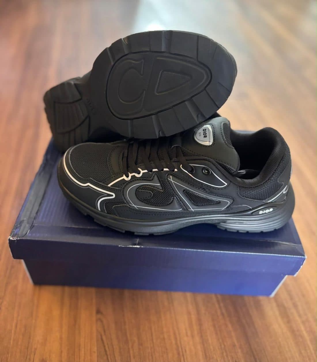 Dior B30 Sneaker in Black — front