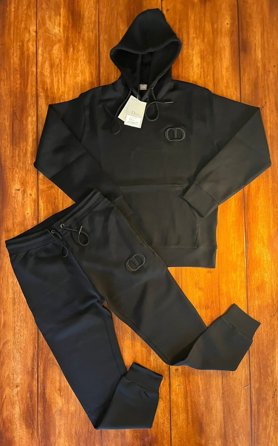 Dior CD Icon Tracksuit in Black — front