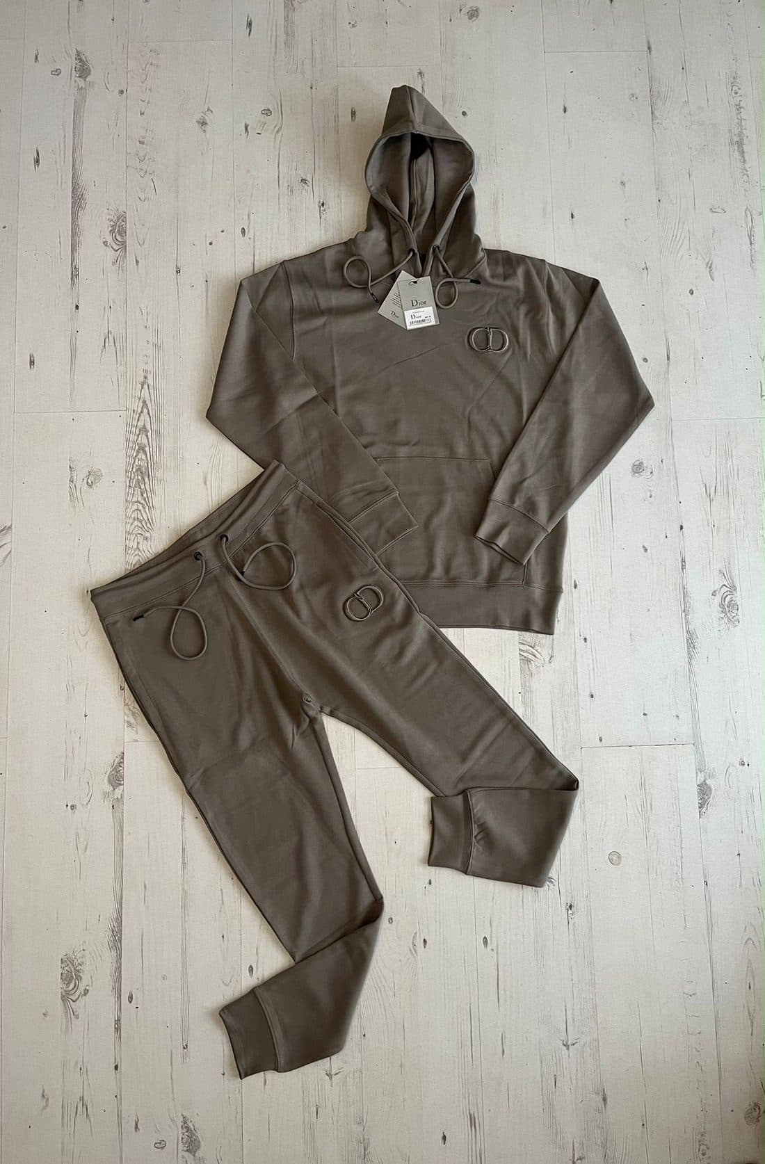 Dior CD Icon Tracksuit in Khaki — front