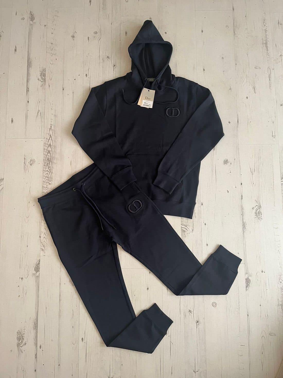 Dior CD Icon Tracksuit in Navy — front