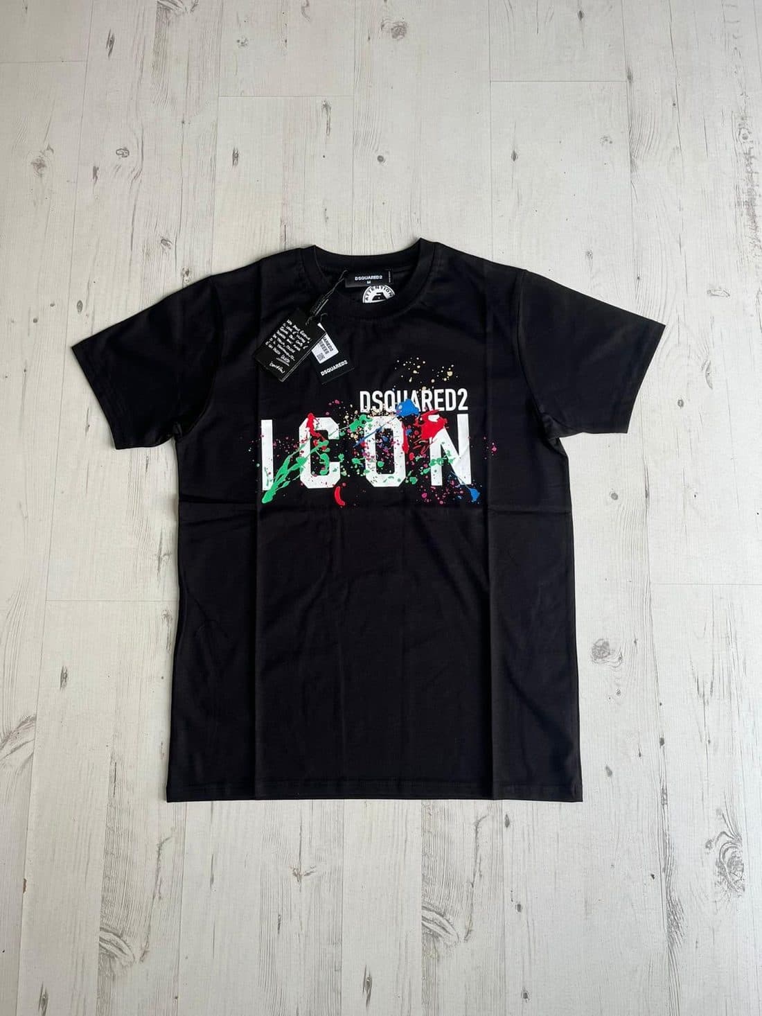 Dsquared2 Icon Tee in Black — front