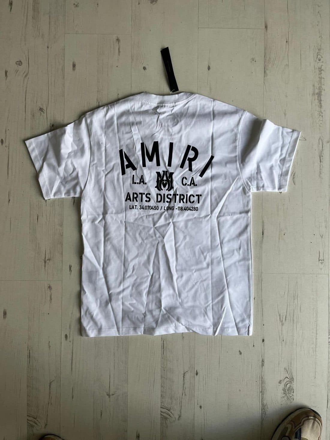 AMIRI Arts District Tee in White — back