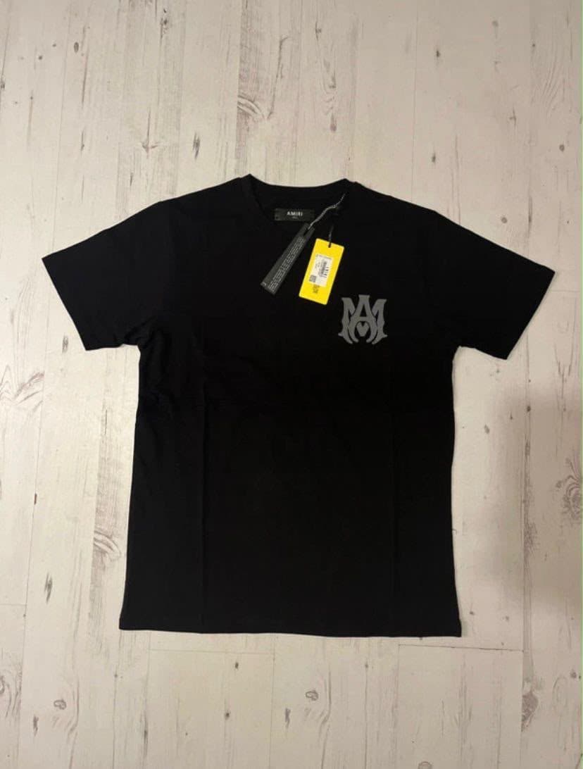 AMIRI MA Monogram Tee in Black — front