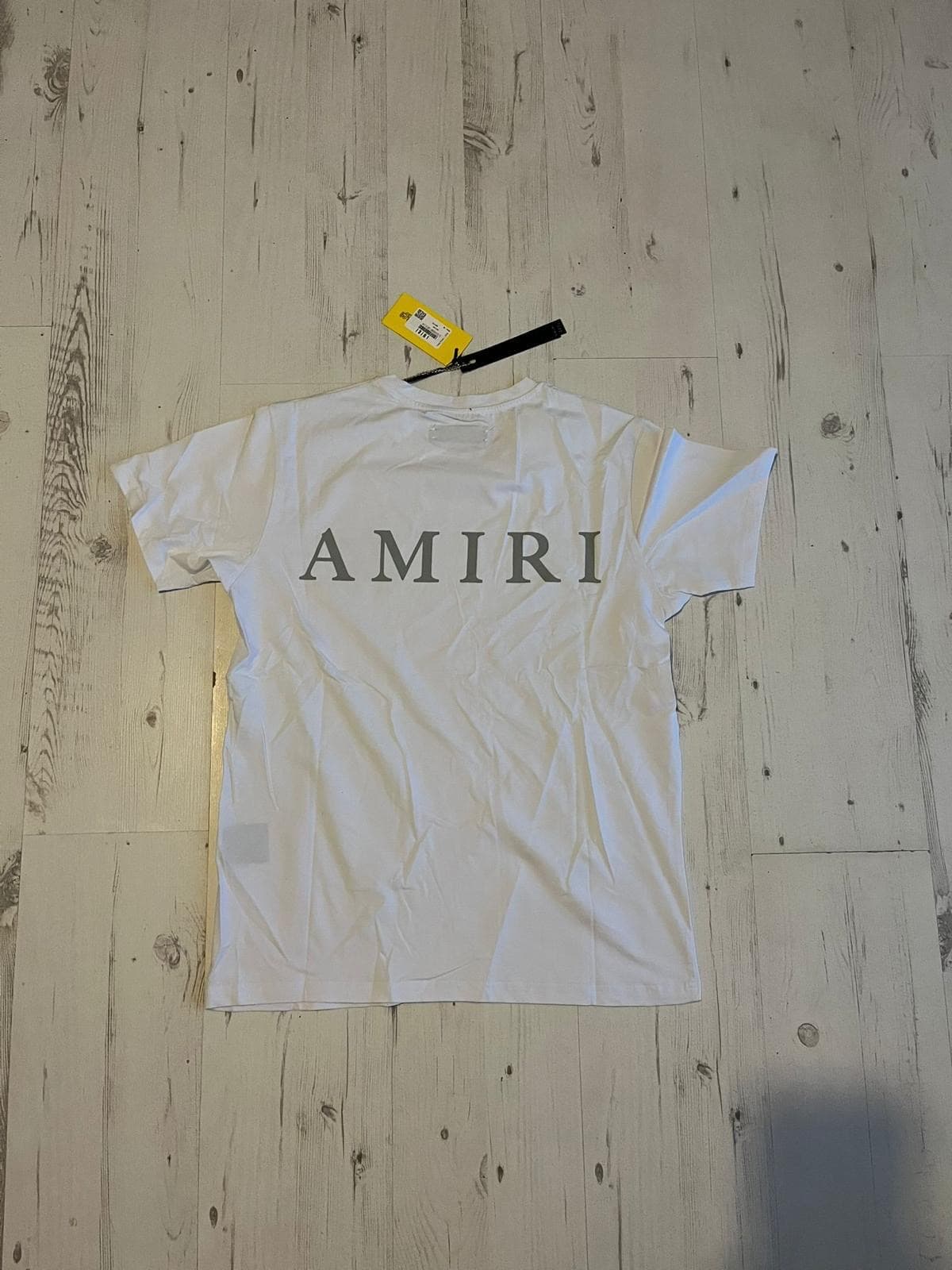 AMIRI MA Monogram Tee in White — back