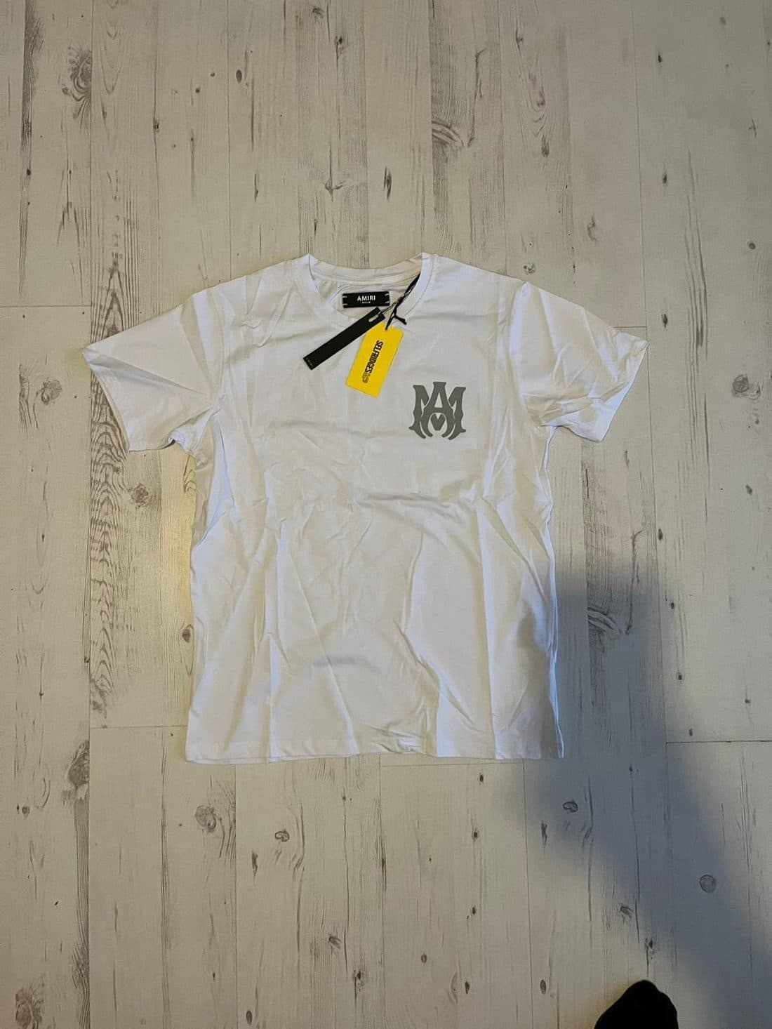 AMIRI MA Monogram Tee in White — front