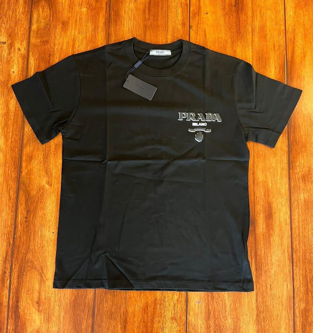 Prada Milano Tee in Black — front