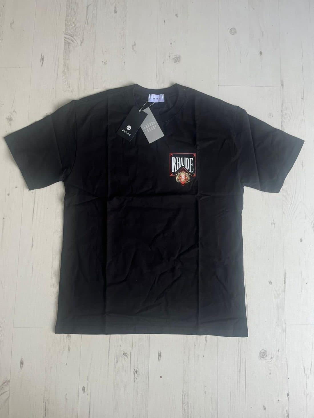 Rhude Crest Tee in Black — front